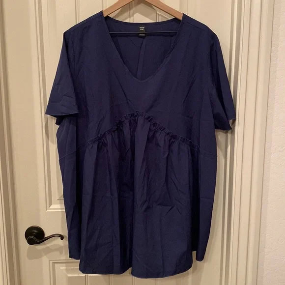 NWOT Shein Flutter Sleeve Blouse 3X - Picture 5 of 10